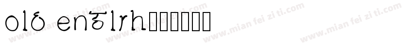 old englsh字体转换